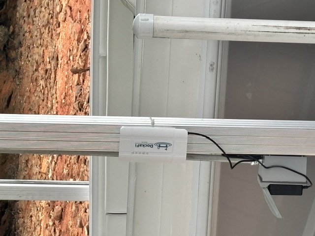 DockaFi on a dock post in an alternate position